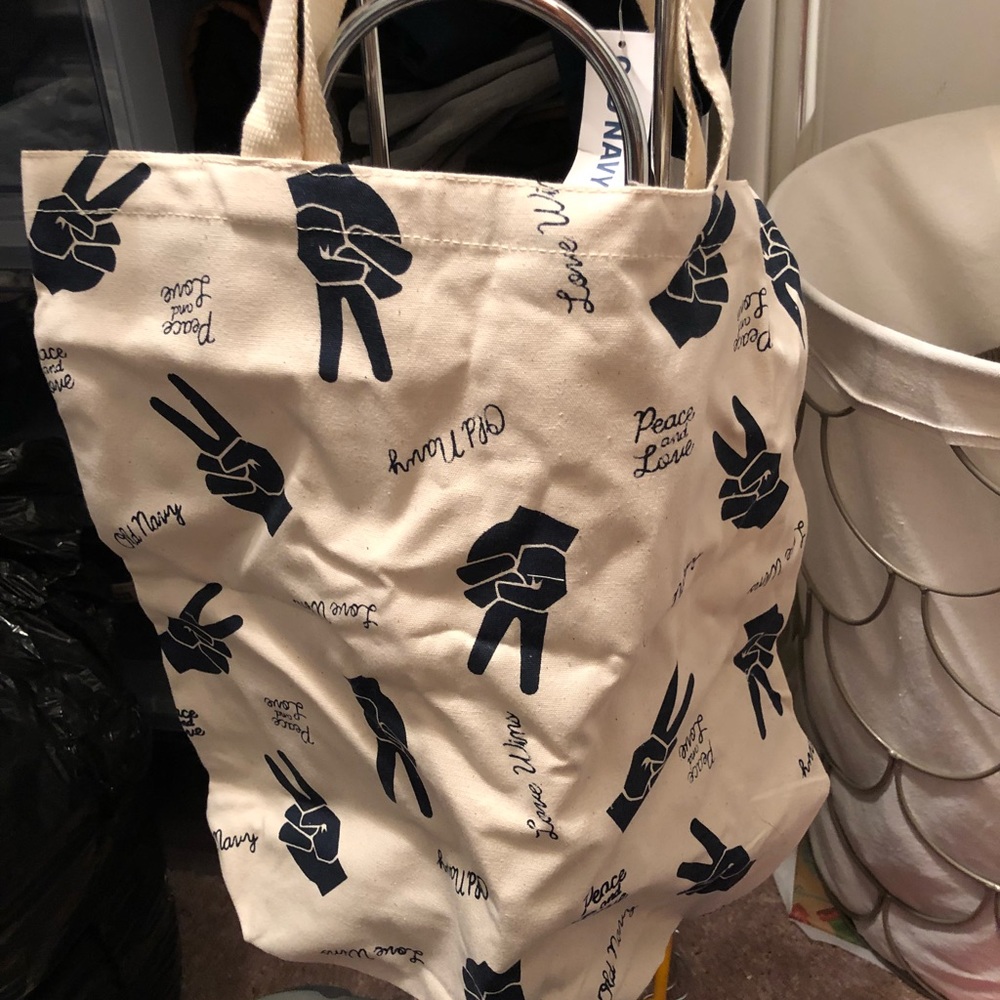 Old Navy Peace Sign Tote